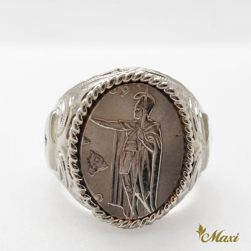 [Silver 925] King Kamehameha Coin Ring [Made to Order] (R0750)