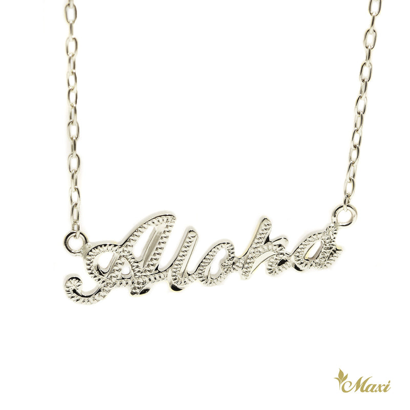 [Silver 925] Aloha/Laulea/Love Letter Necklace Small*Made-to-order* (N0202)