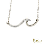 [14K Gold] Nalu Wave Diamond Necklace *Made-to-order*Newest