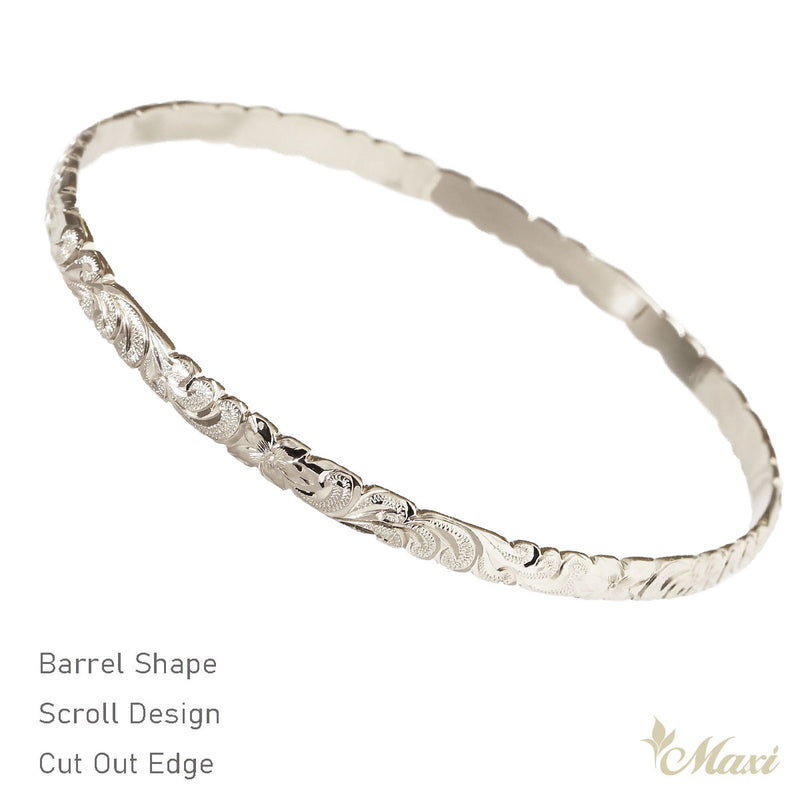 [Silver 925] Custom 4mm Close Bangle Bracelet *Made to Order* (TRDSS4)