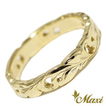 [14K Gold] Cut Out Work Ring-3.5mm Width *Made-to-order* (KR0049)
