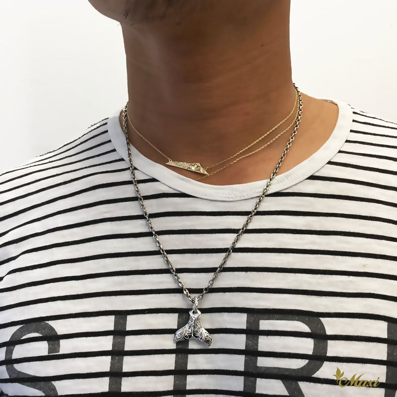 [Silver 925] Kohola Whale Tail Pendant-Large (P0168) シルバー ホエールテール ペンダント