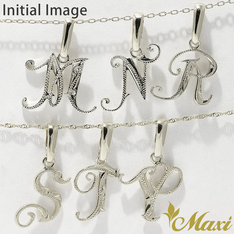 [Silver 925] Initial Pendant-Block Letter (P0428SS)