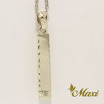 [14K Gold] Two Tone Bar Pendant*Made-to-order*(P1144)