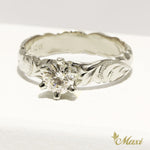 [Platinum] Half Carat Diamond 4mm Ring - Fashion/ Engagement/Custom (R0133+0.5ctDia)