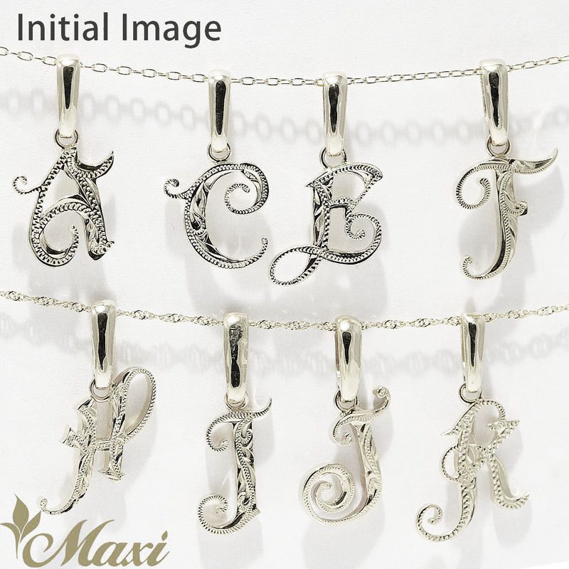 [Silver 925] Initial Pendant-Block Letter (P0428SS)