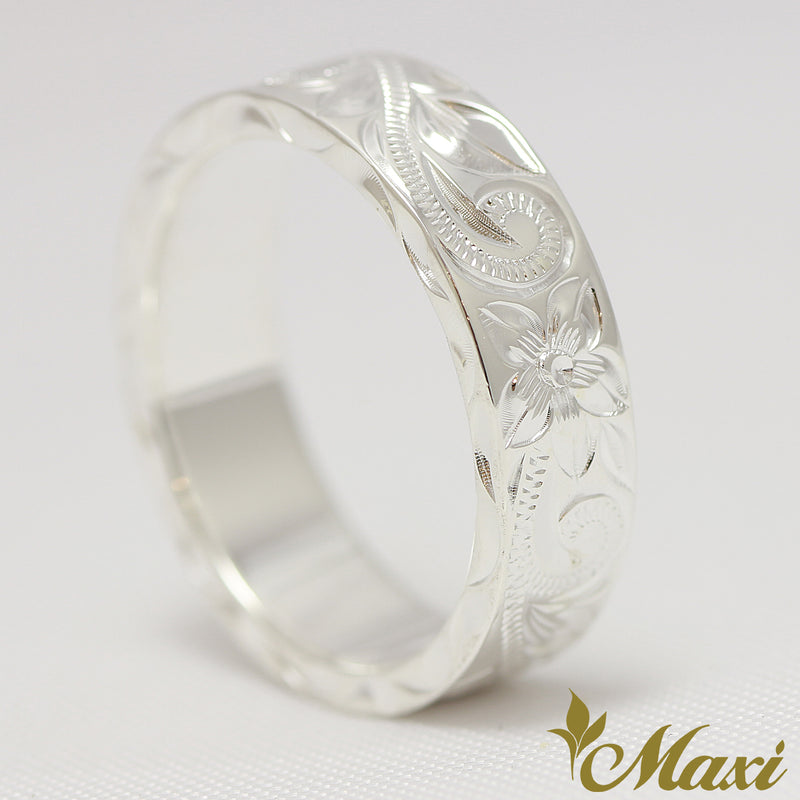 [Silver 925] 6mm Width Flat Ring [Made to Order] (R0540SS)