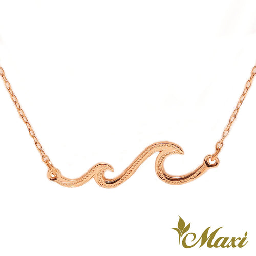 [14K Gold] Double Nalu Wave Necklace *Made-to-order* Newest