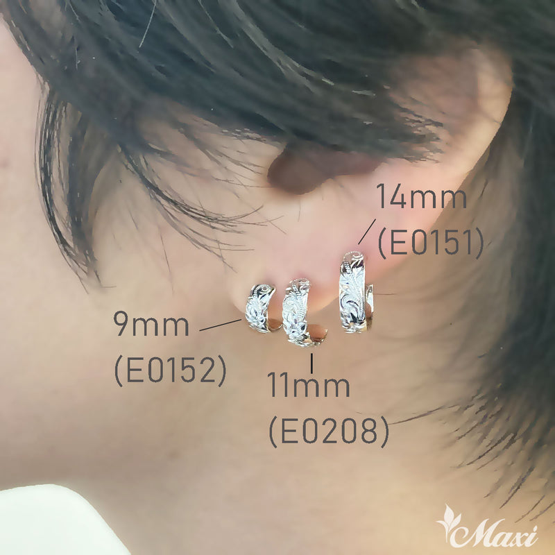 [Silver 925] Hoop Pierced Earring Small- *Made to Order* (E0152SS)