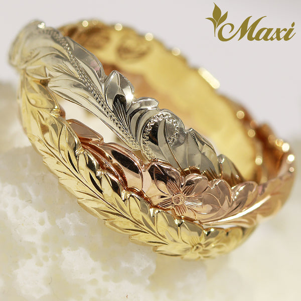 14K/18K Gold] 4mm Triple Ring*Made-to-order*TRDSP 14金 3連リング 