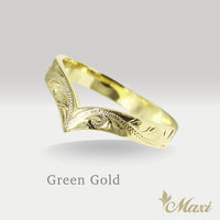 3mm Kohola Whale Tail Ring [14K/18K Gold]