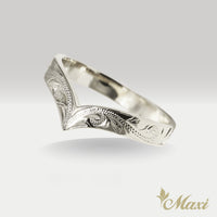 3mm Kohola Whale Tail Ring [14K/18K Gold]