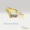 3mm Kohola Whale Tail Ring-Two Tone [14K Gold]