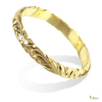 [14K/18K/Platinum Gold] 3mm Custom Hawaiian Ring (TRD/R_3mm)　14金・18金・プラチナ ハワイアンリング