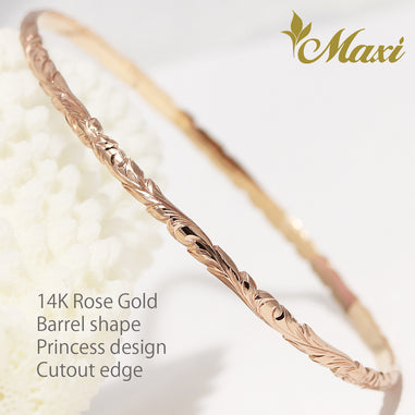 14K/18K Gold] Custom 3mm Closed Bangle Bracelet*Made-to-order