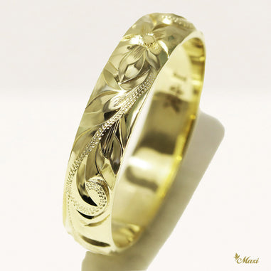 4mm Custom Hawaiian Ring [14K/18K Gold/Platinum] – Maxi Hawaiian