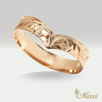 4mm Kohola Whale Tail Ring [14K/18K Gold]