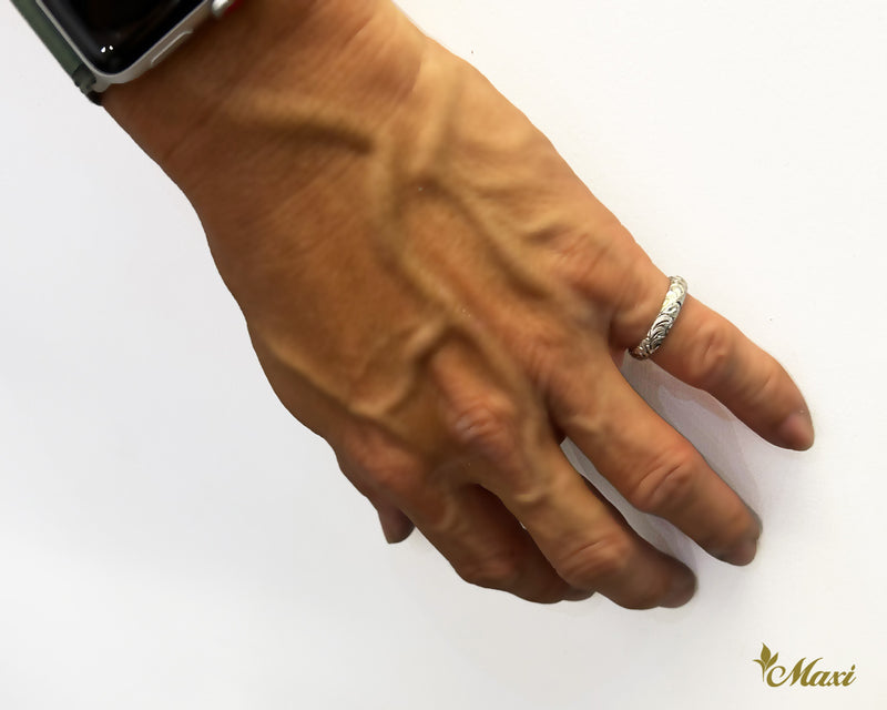 [14K Gold] Naupaka Flower Couple Ring Set-Couple & Wedding *Made to Order*