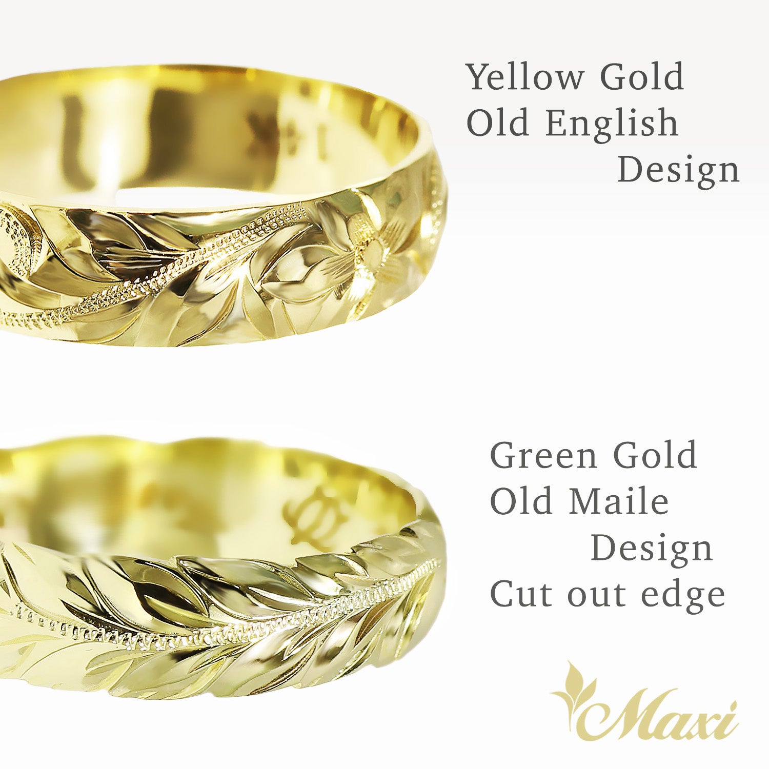 Gold Ring ゴールドリング – Maxi Hawaiian Jewelry マキシ ハワイアン