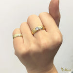 [14K/18K Gold] 0.4ct Diamond 6mm Ring - Fashion/ Engagement (R0136+Dia)