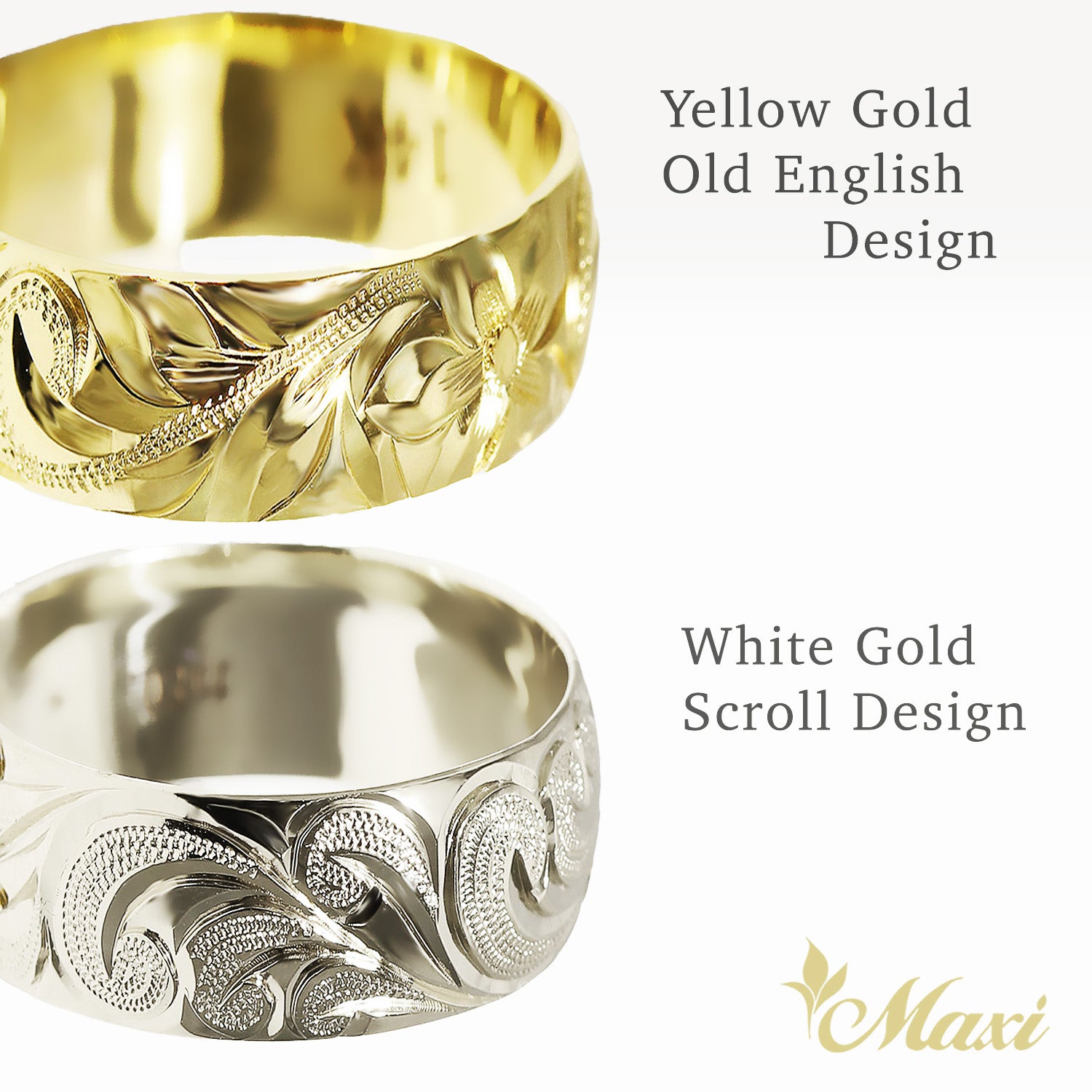 8mm Custom Hawaiian Ring [14K/18K Gold/Platinum]