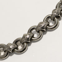 Maile Chain Links Bracelet_Small [Black Chrome Silver 925]