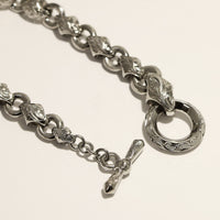 Maile Chain Links Bracelet_Large [Black Chrome Silver 925]