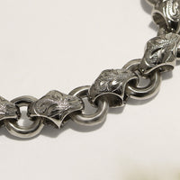 Maile Chain Links Bracelet_Large [Black Chrome Silver 925]