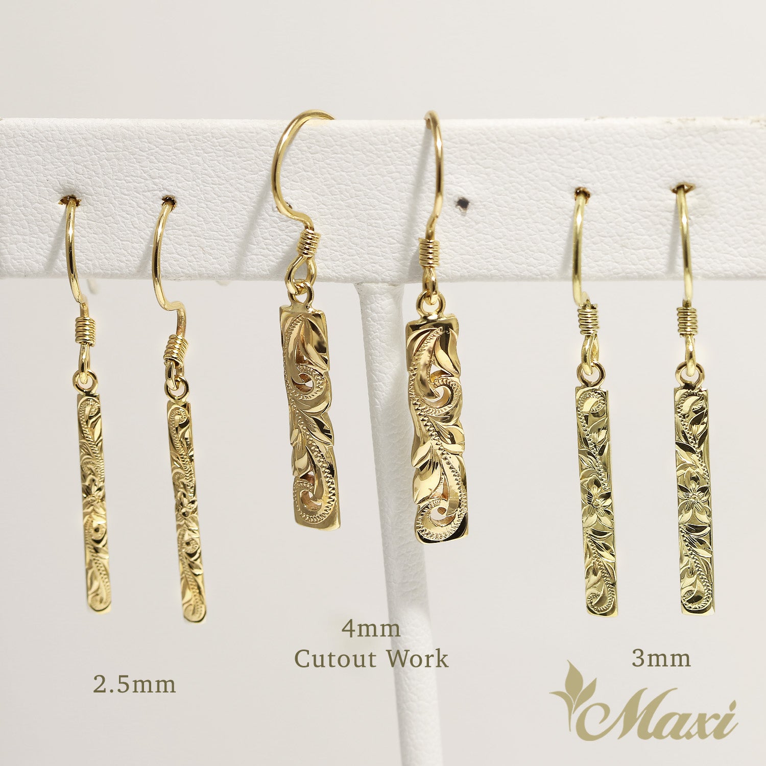 Bar Pierced Earring [14K Gold]