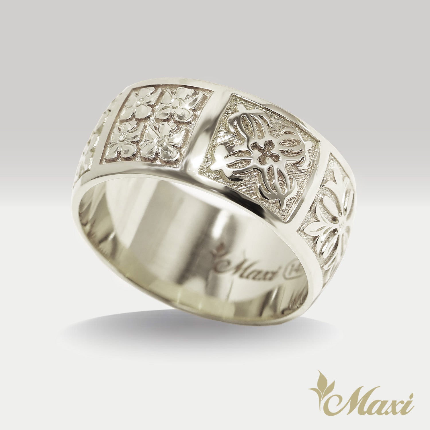 Hawaiian Quilt Ring [14K/18K Gold] – Maxi Hawaiian Jewelry