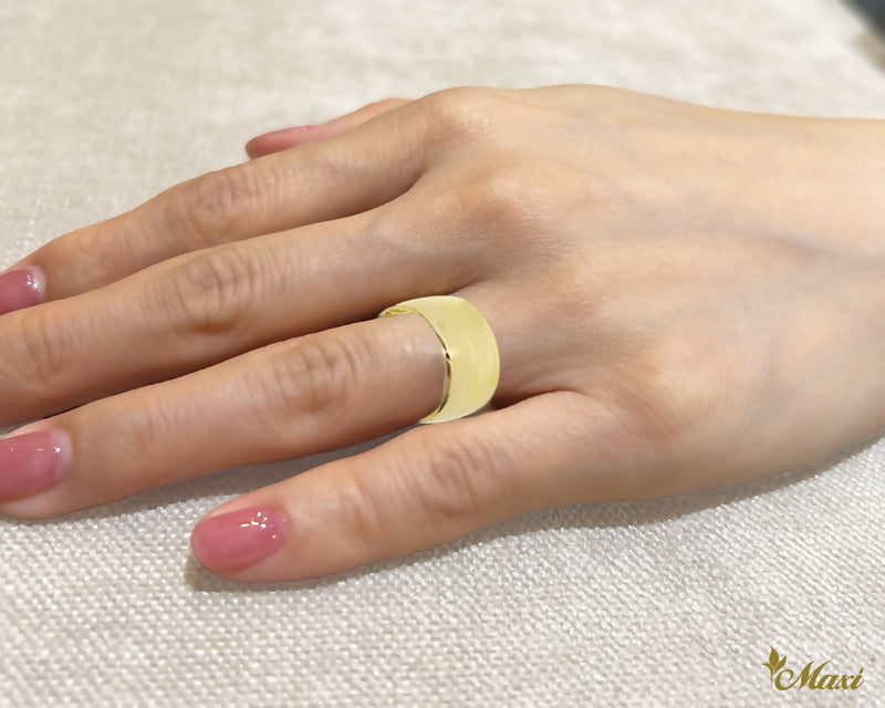 8mm Inner Engraved Ring_Barrel-Shaped [14K/18K Gold/Platinum]