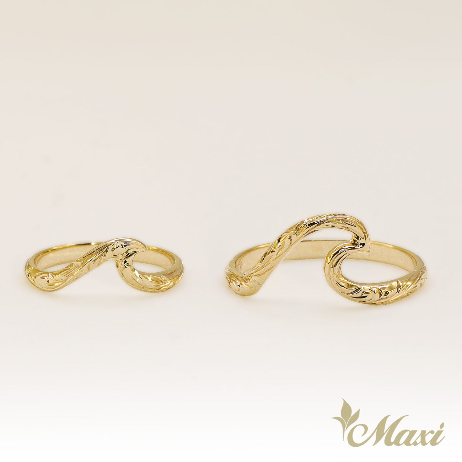 Small Nalu Wave Ring [14K/18K Gold]