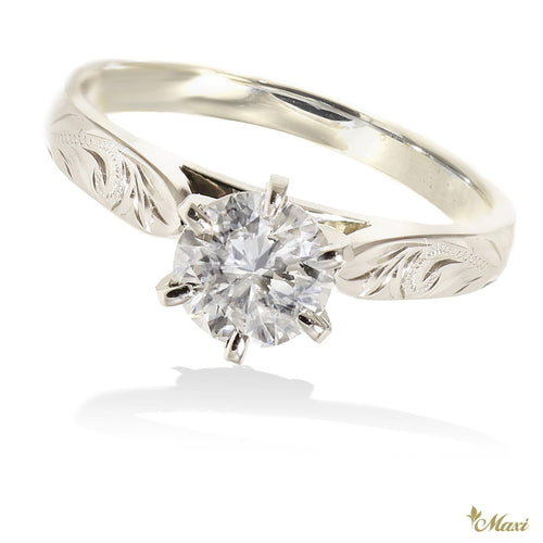 [14K/18K Gold] 1 Carat Ethical Diamond Engagement Ring [Made to order] エンゲージメントリング