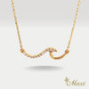 Nalu Wave Diamond Necklace [14K Gold]