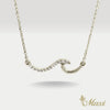 Nalu Wave Diamond Necklace [14K Gold]