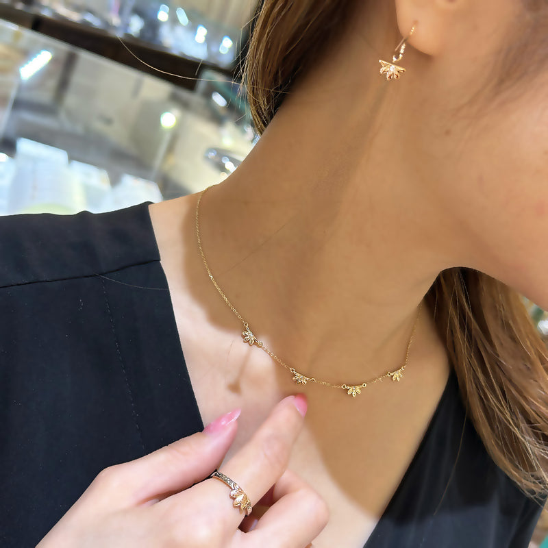 Single Color Naupaka Ring [14K Gold]