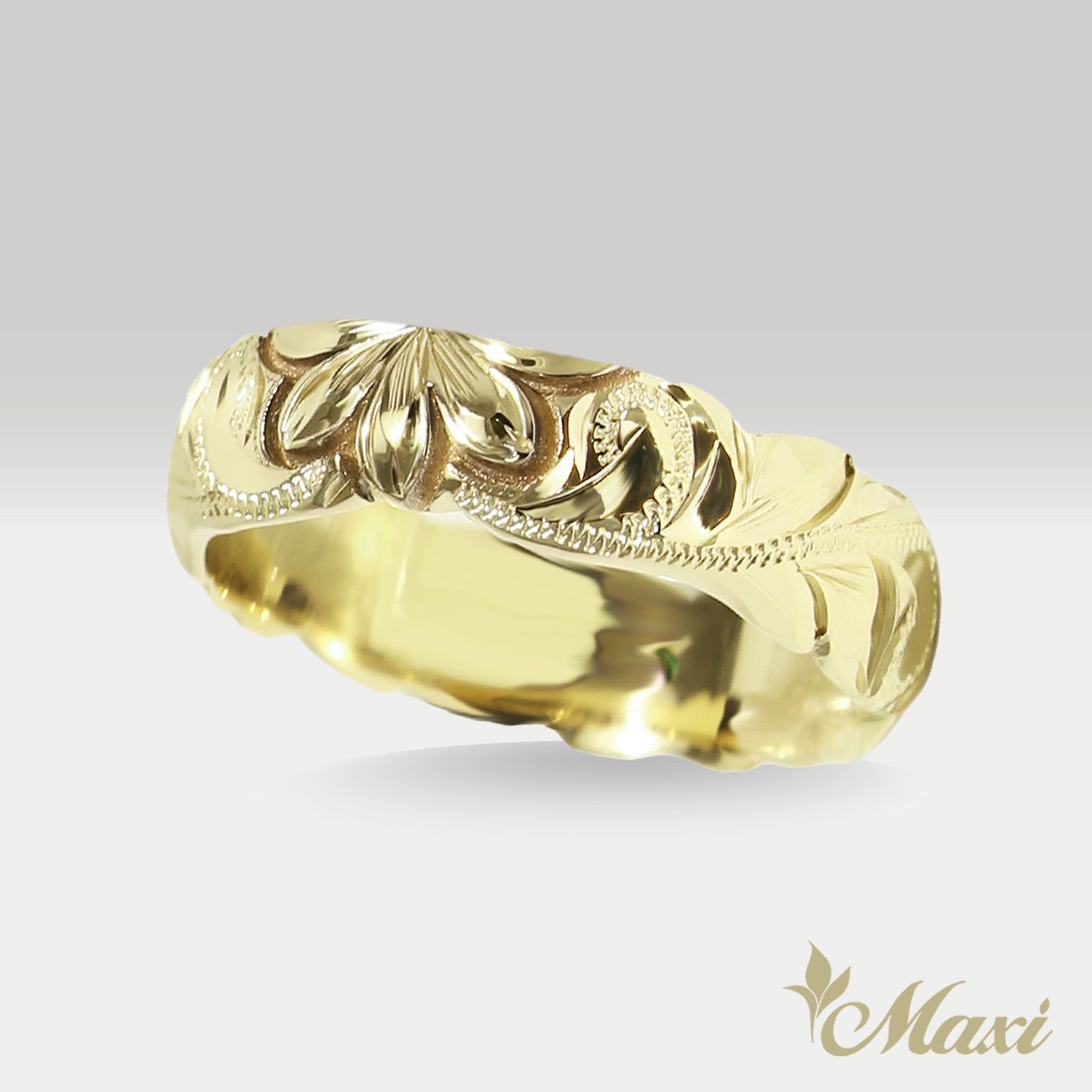 5mm Naupaka Ring [14K/18K Gold/Platinum] – Maxi Hawaiian Jewelry
