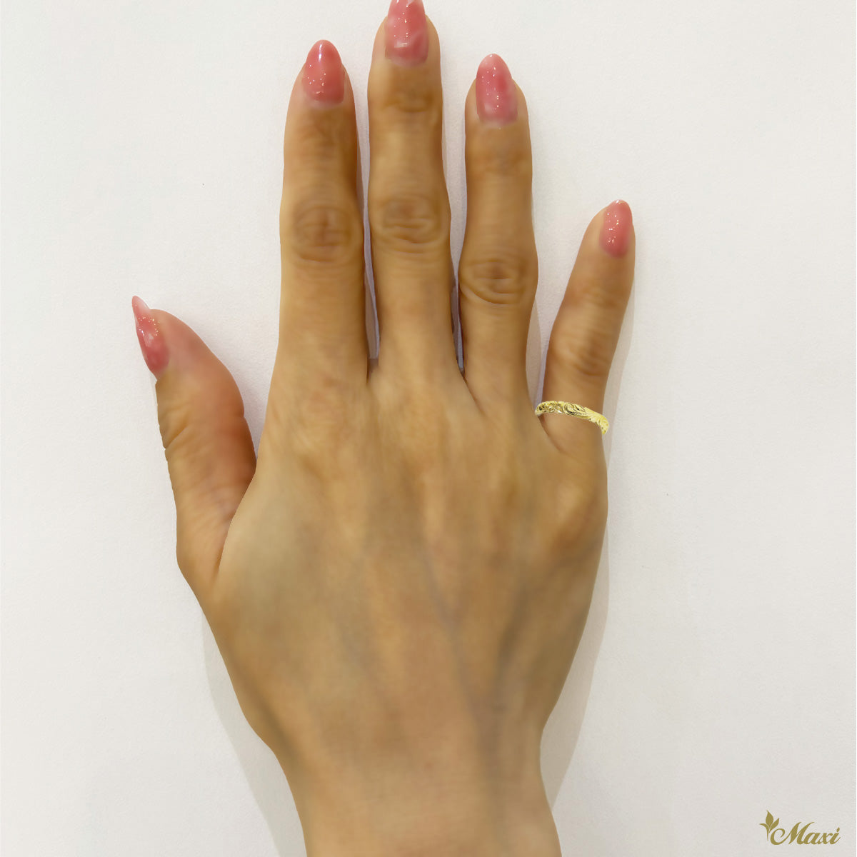 2.5mm Cutout Pinky Ring [14K/18K Gold]