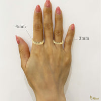 3mm/4mm Lightweight Hawaiian Ring [10K Gold]