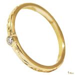 [14K/18K Gold] 0.06ct Diamond 2mm Ring (R0812)*Made to Order*