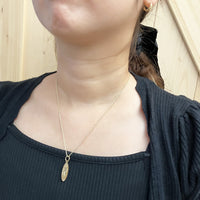 [14K Gold] Surfboard Pendant Small (P0171-1.2mm thick) [Made to Order]