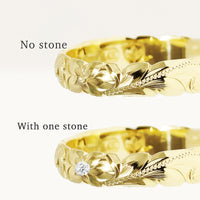 2.5mm Barrel-Shaped Hawaiian Ring_Cut Out Edge [14K/18K Gold/Platinum]