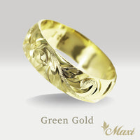 6mm Barrel-Shaped Hawaiian Ring [14K/18K Gold/Platinum]