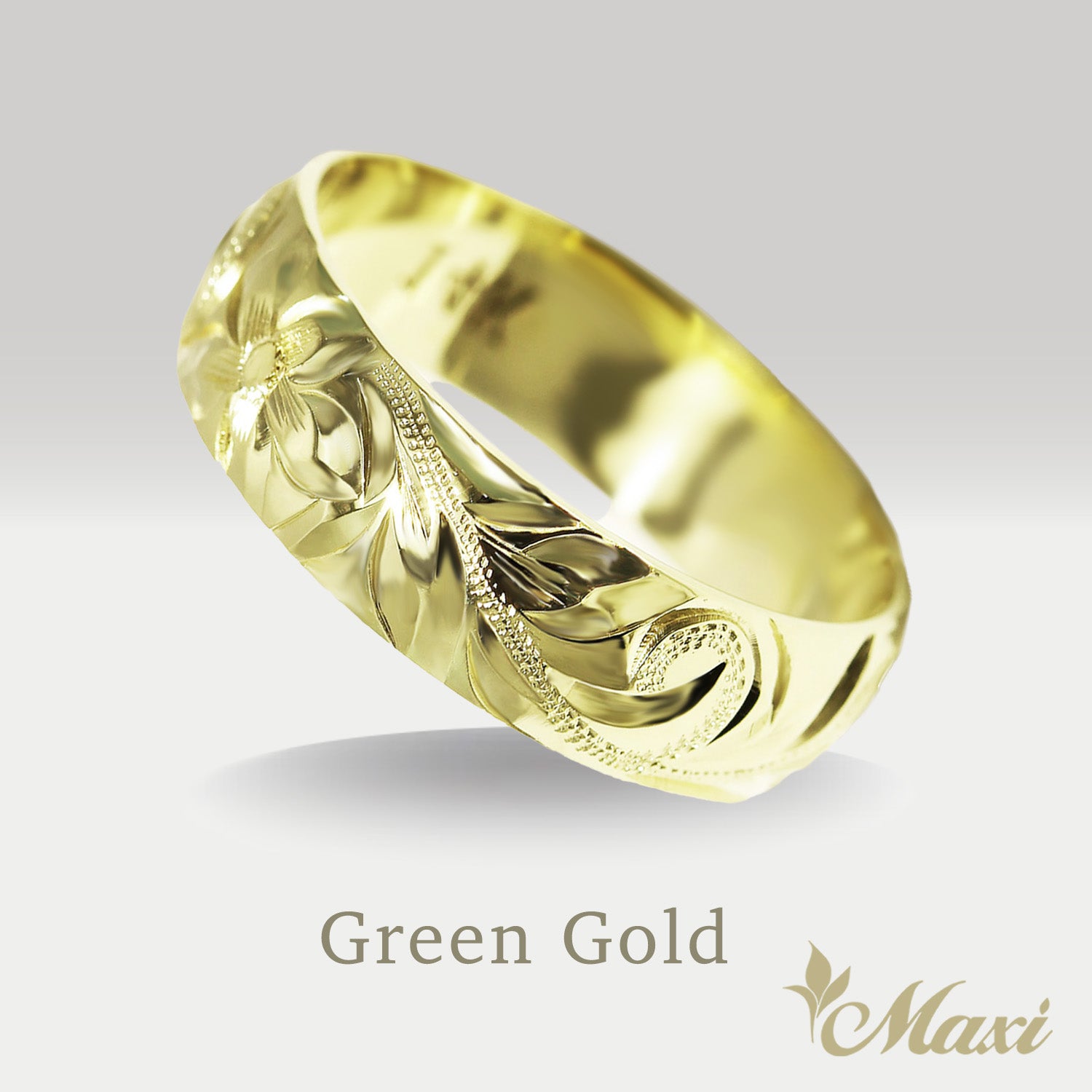 6mm Barrel-Shaped Hawaiian Ring [14K/18K Gold/Platinum]
