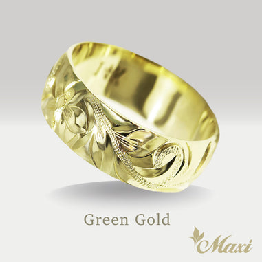 8mm Barrel-Shaped Hawaiian Ring [14K/18K Gold/Platinum] – Maxi