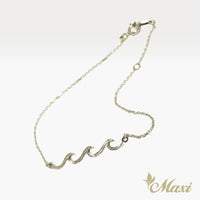 Triple Nalu Wave Bracelet [14K Gold]