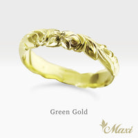 4mm Barrel-Shaped Hawaiian Ring_Cutout Edge [14K/18K Gold/Platinum]