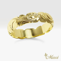 5mm Barrel-Shaped Hawaiian Ring_Cutout Edge [14K/18K Gold/Platinum]