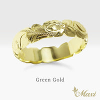 5mm Barrel-Shaped Hawaiian Ring_Cutout Edge [14K/18K Gold/Platinum]