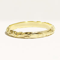 2.5mm Barrel-Shaped Hawaiian Ring_Cut Out Edge [14K/18K Gold/Platinum]